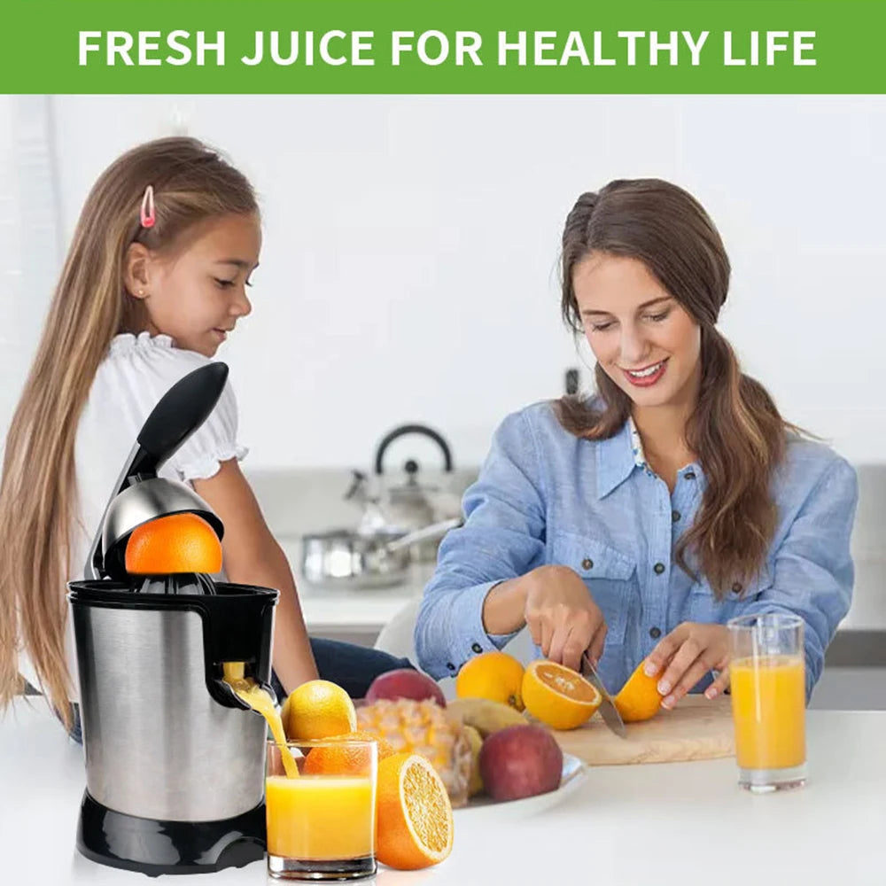 Electric Juicer Blender 400ml Portable Stainless Steel Fruit Mixer 200W - Black