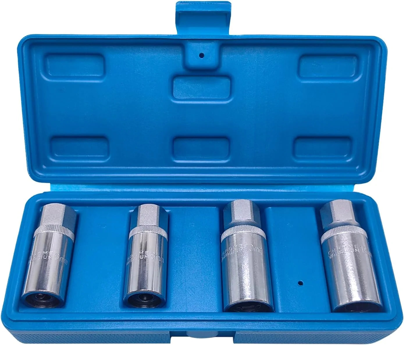 Stud Extractor Set Portable Heavy Duty 4 Piece Broken Bolt Removal Socket Kit 6mm 8mm 10mm 12mm