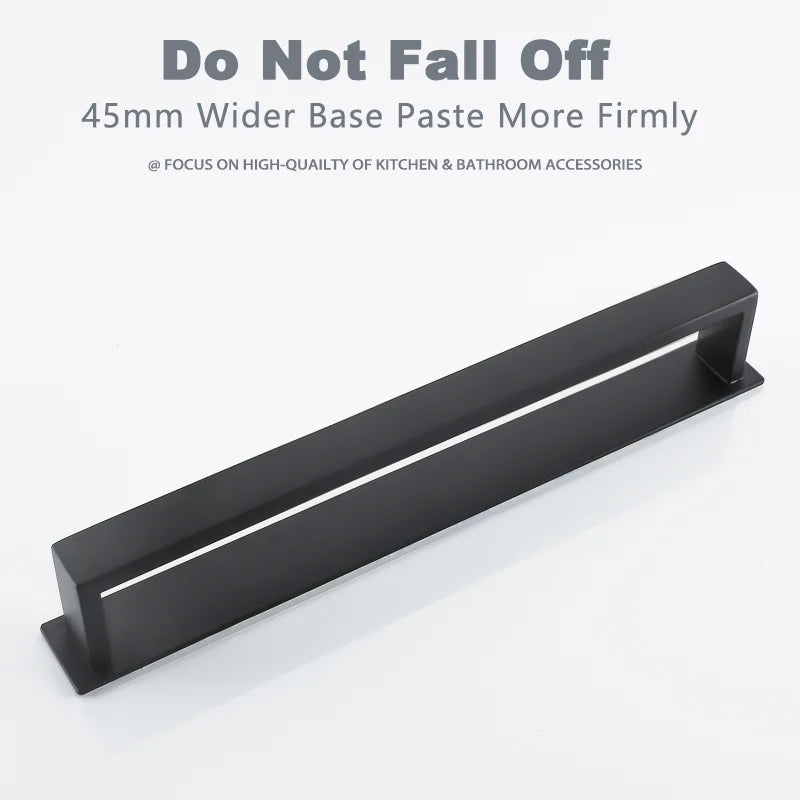 Bathroom Towel Rack 40cm Self Adhesive Stainless Steel Wall Mounted Bath Towel Holder No Drill