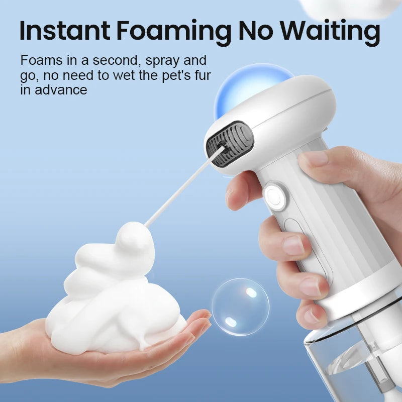 Pet Soap Dispenser 400mL USB Rechargeable Automatic Foam Maker IPX7 Waterproof