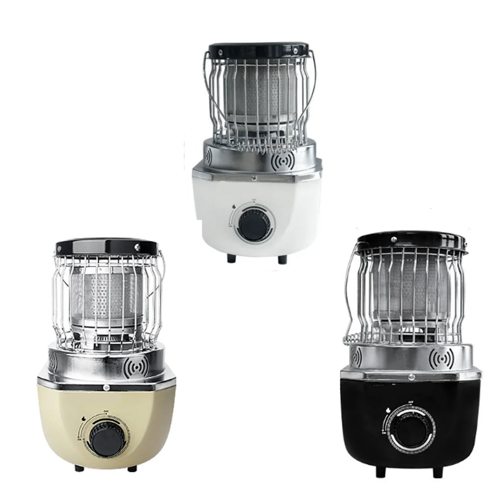 Portable Outdoor Cooking Stove 2300W Camping Cooker with Carry Storage Bag – White