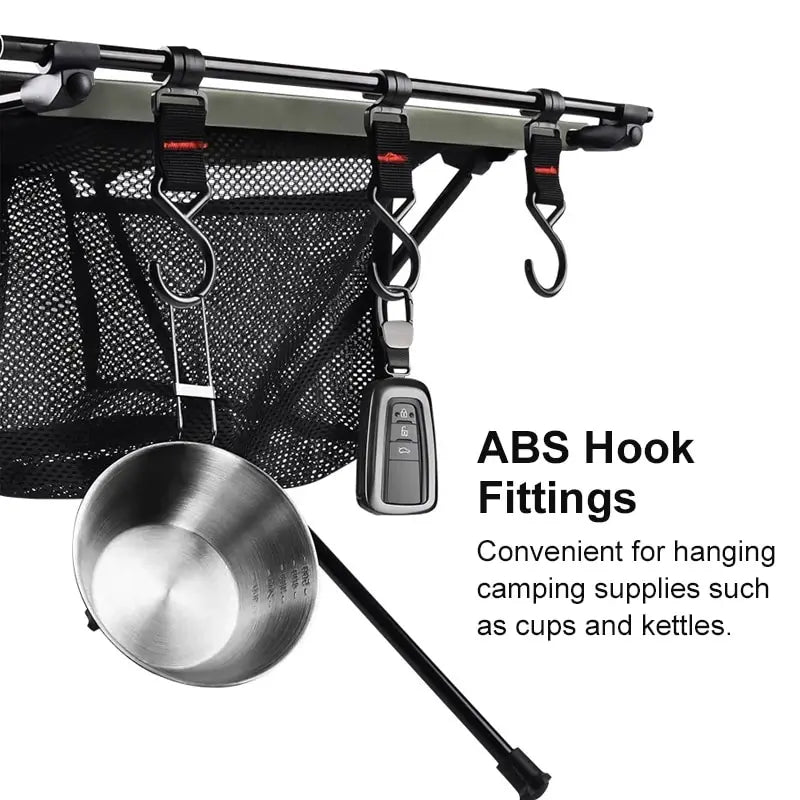 Camping Folding Table Portable Aluminum Alloy Lightweight Outdoor Table 59cm - Army Green