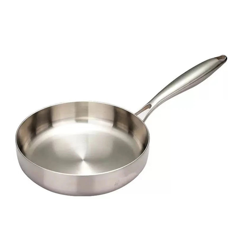 Frying Pan 22cm 316 Stainless Steel Wok Induction and Gas Compatible