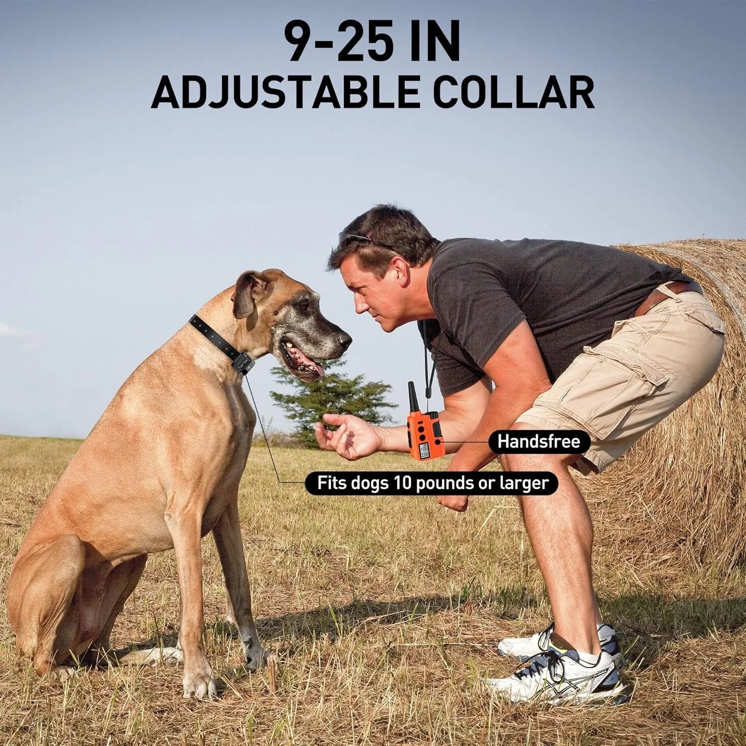 Dog Training Collar Rechargeable Waterproof Remote Trainer 600 m Range with Adjustable Beep and Vibration - Single