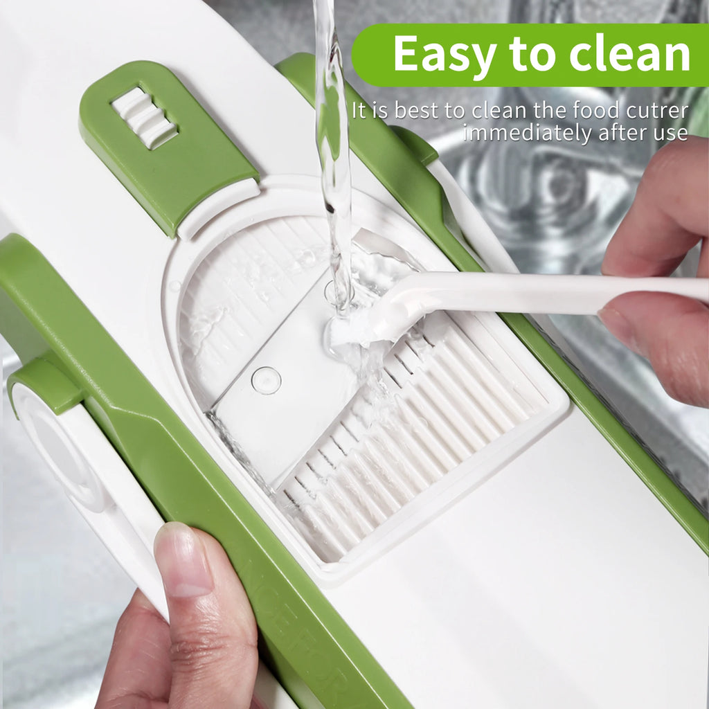 Vegetable Cutter Mandoline Slicer Food Chopper Dicer Kitchen Tool - Grey