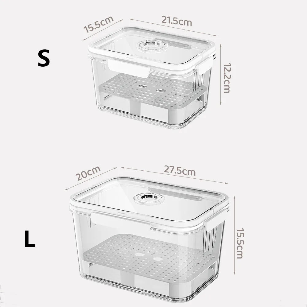 Small Airtight Bread Box with Lid Time Recording Scale & Drain Board