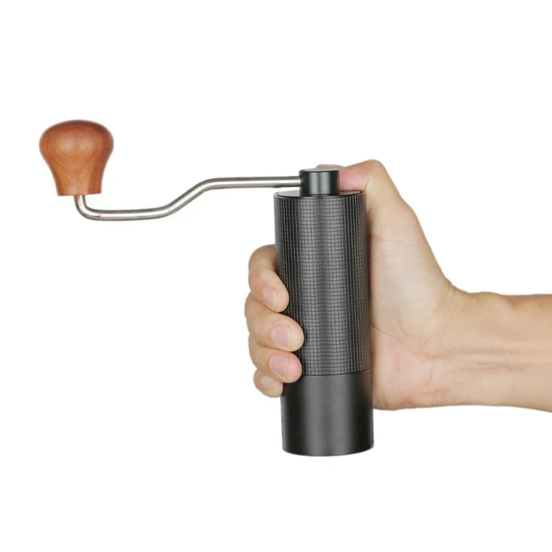 Coffee Bean Burr Mill 20g Manual Hand Tool Metal Body Portable Adjustable Settings – Black