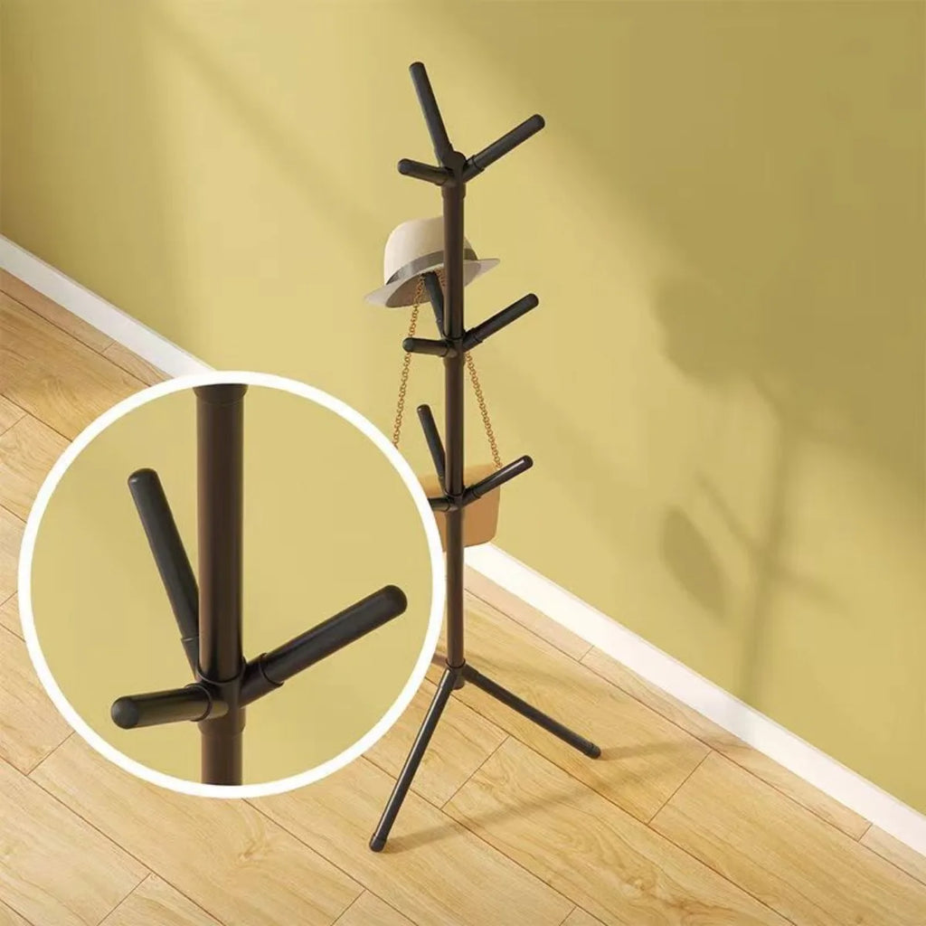 Coat Rack Stand 170 cm Floor Standing Tree Branch Hat and Clothes Hanger - Black