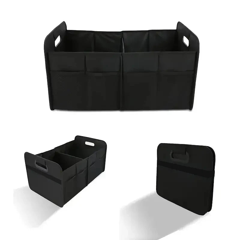 Foldable Car Storage Box 55cm Large Capacity Oxford Trunk Organizer SUV Truck - Black