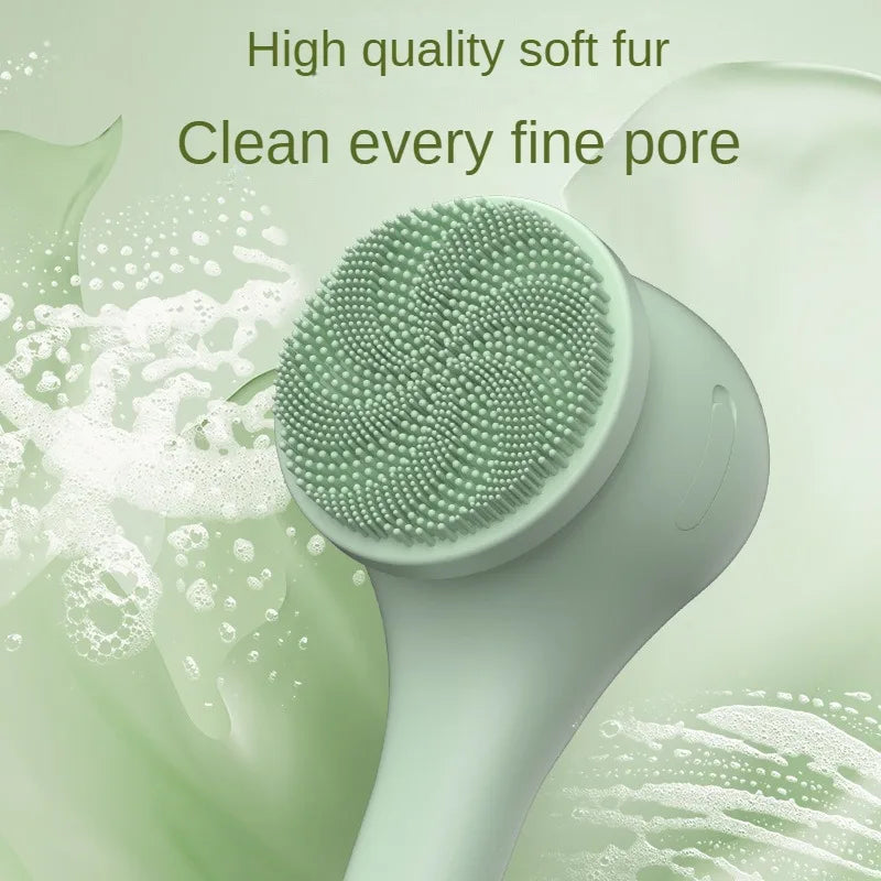Electric Bath Brush 3 Gear Rechargeable IP67 Waterproof Long Handle Shower Scrubber - Beige