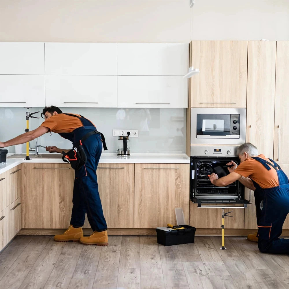 2Pcs Labor-Saving Telescopic Steel Support Rod – Adjustable Cabinet Jack – Drywall Construction Tool – Non-Slip Hand Lifting 50-115cm