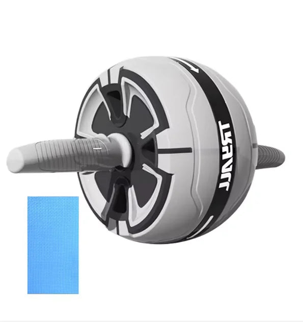 Abdominal Rebound Roller Anti Slip Core Strength Trainer Detachable Single Wheel Fitness Tool - Gray