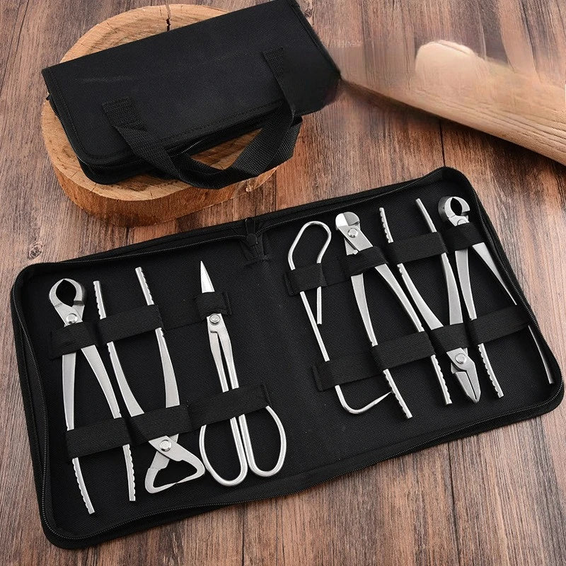 Bonsai Pruning Shears Set – 7-Piece Hand Pruner Scissors for Gardening & Tree Trimming