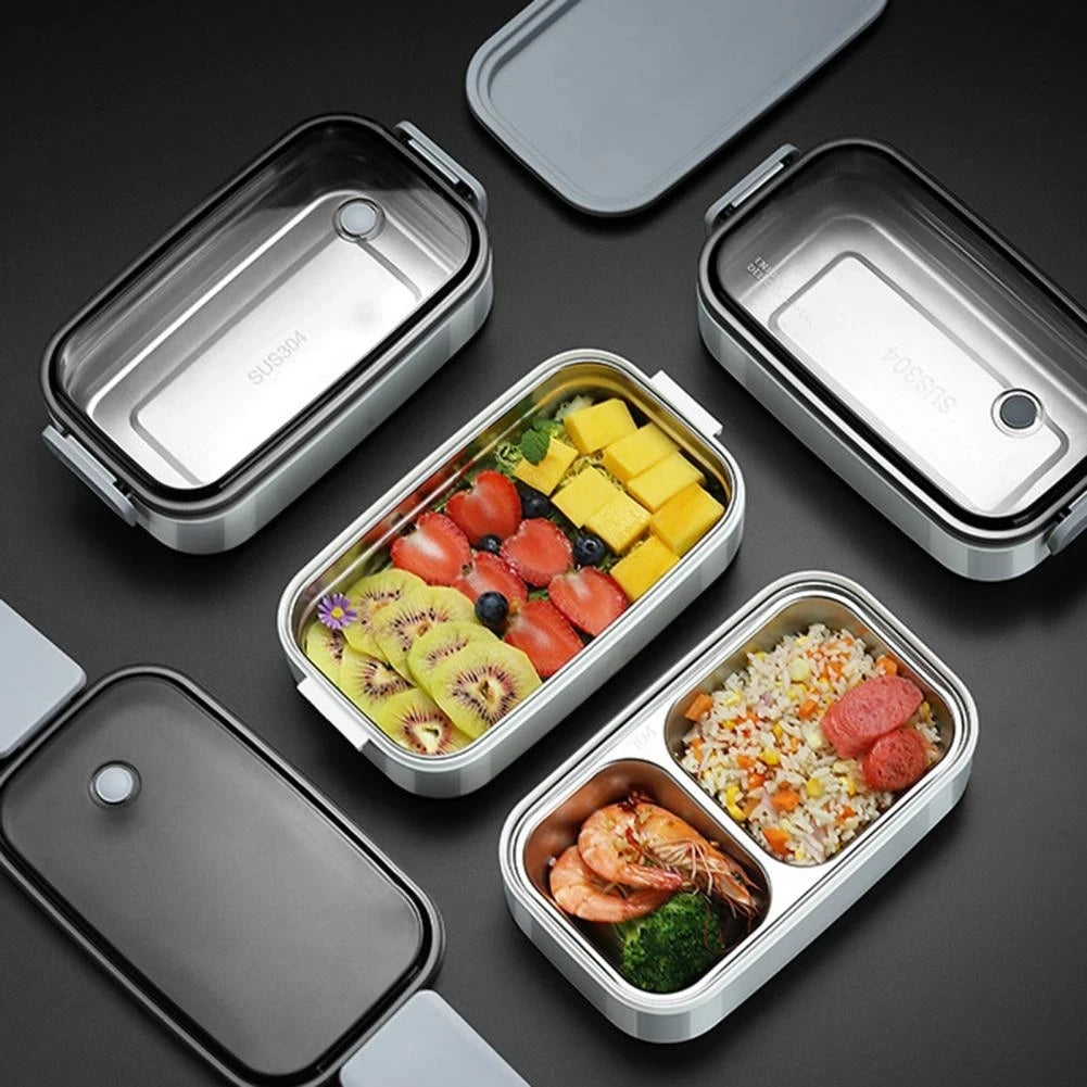 Lunch Box 1 Layer 304 Stainless Steel Insulated Microwave Food Container Portable Bento Box – Pink