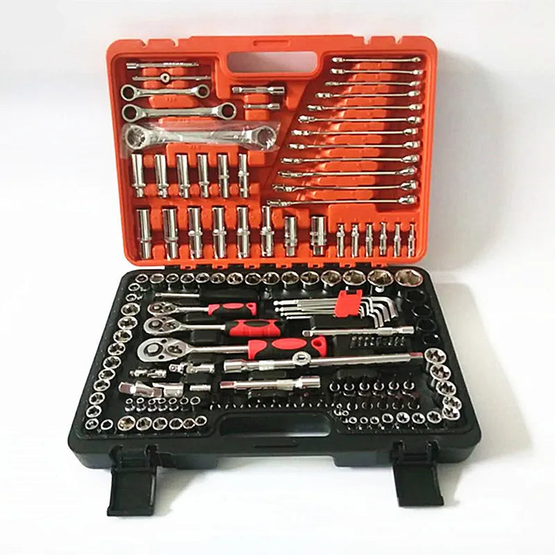 Socket Wrench Tool Set 150PCS Portable Combination Repair Kit 47cm