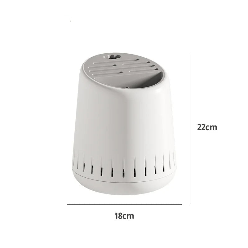 Multi-Functional Chopsticks Draining Holder PP Kitchen Utensil Storage Box - White