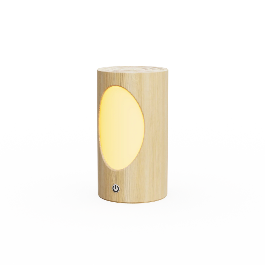 Rechargeable Humidifier 600 mL Aroma Diffuser with LED Light - Wood Grain