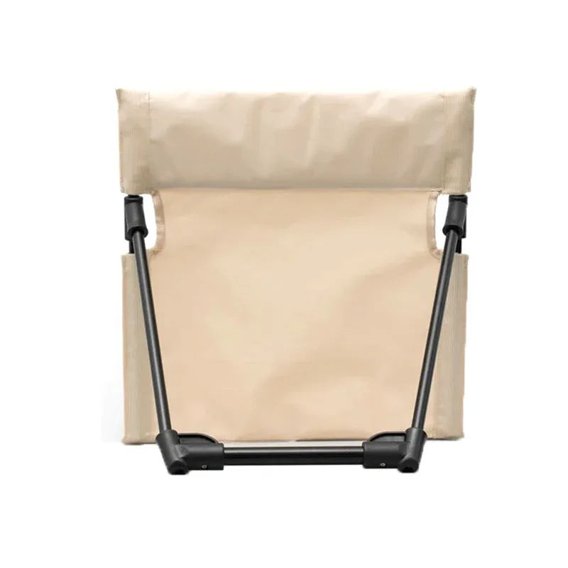 Ultra-Light Folding Floor Chair Portable Camping Beach Seat with Aluminium Alloy Frame – Army Green