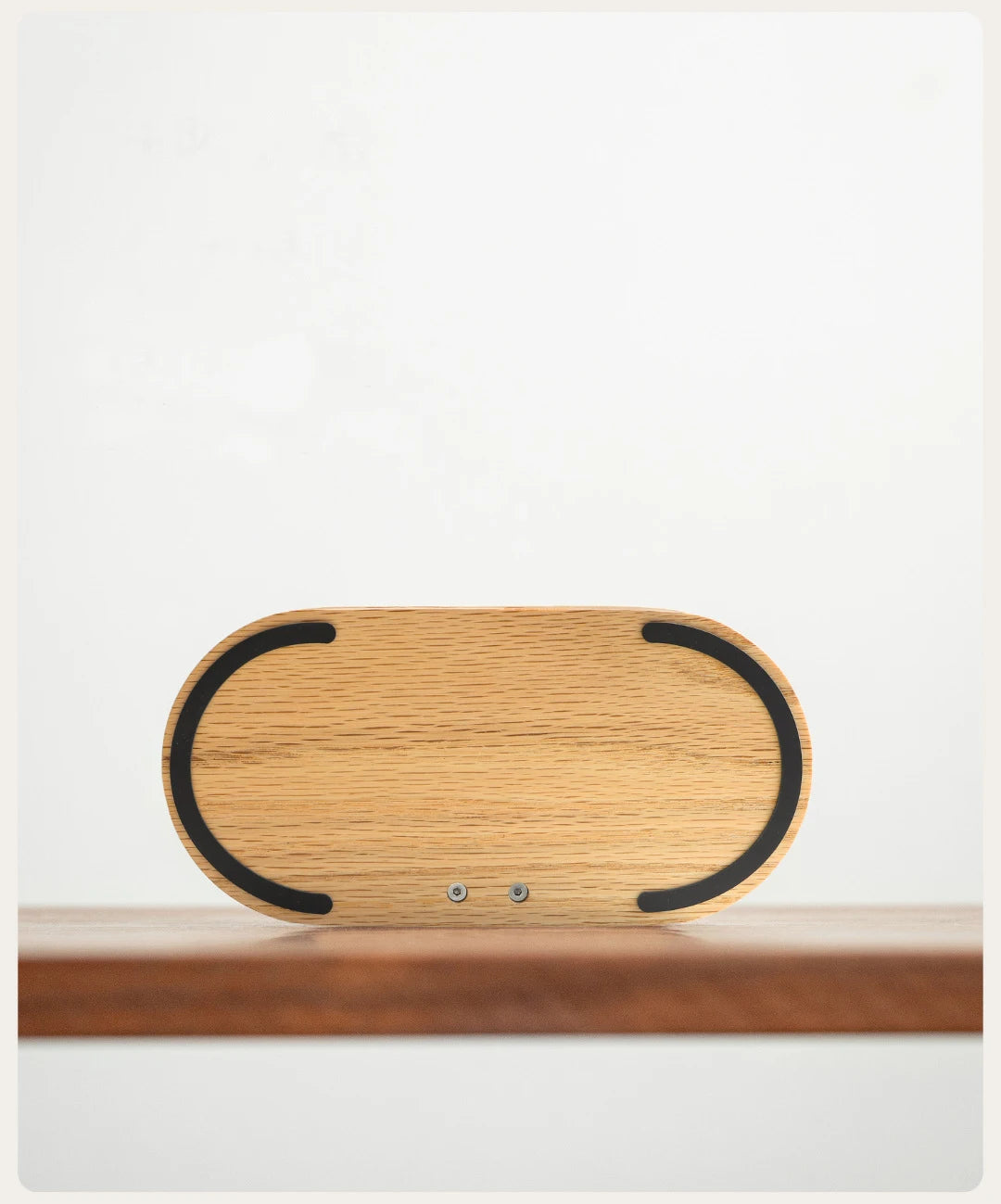 Wooden Headphone Stand with Storage Tray Desktop Headset Holder for Gaming Headphones and Accessories – Walnut