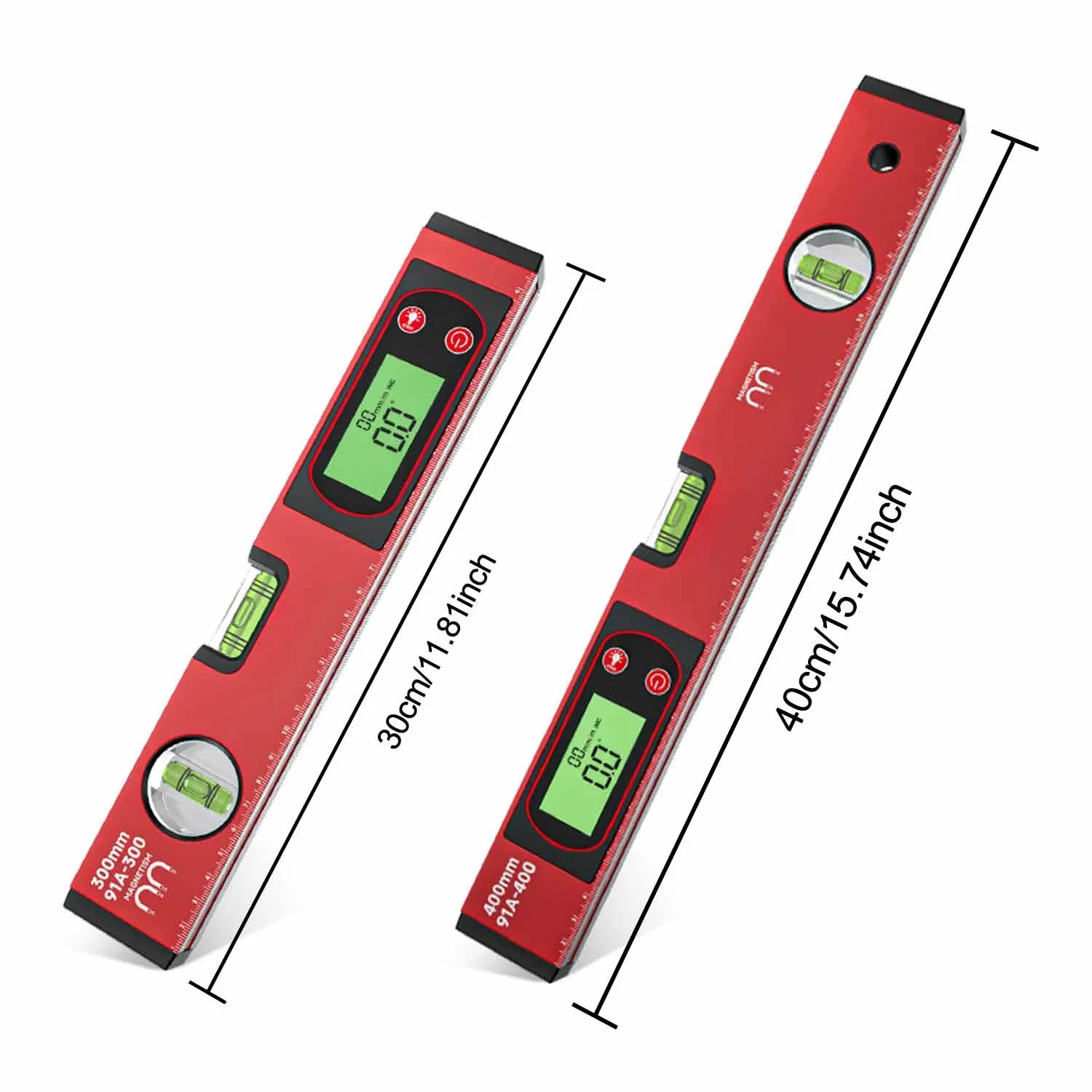 Digital Display Angle Level Ruler Aluminum Alloy Electronic Inclinometer  40cm