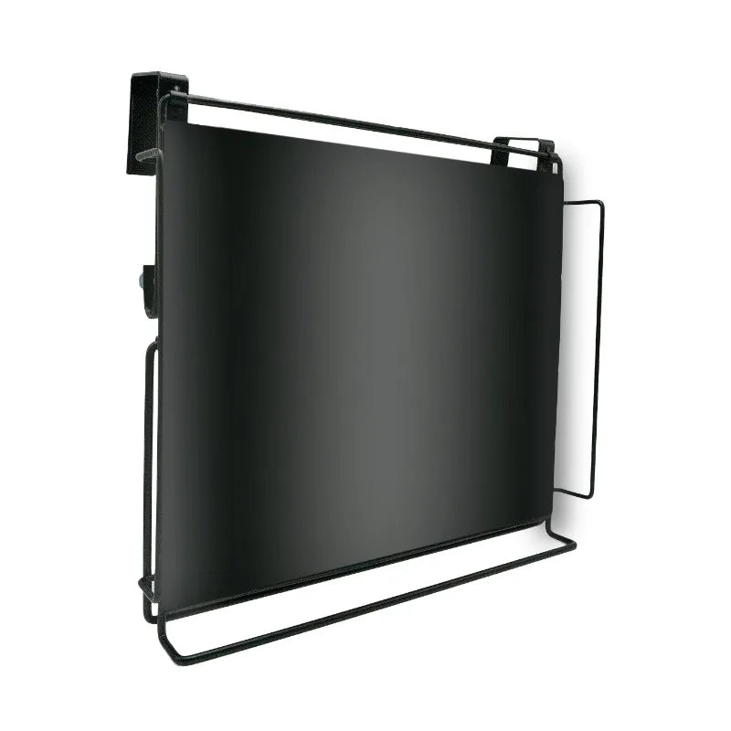 Stainless Steel Foldable Countertop Storage Rack – Space-Saving Stackable Shelf - Black