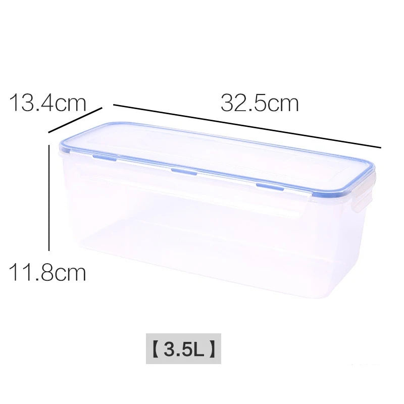 XL Plastic Bread Loaf Storage Container Airtight Bread Box with Lid