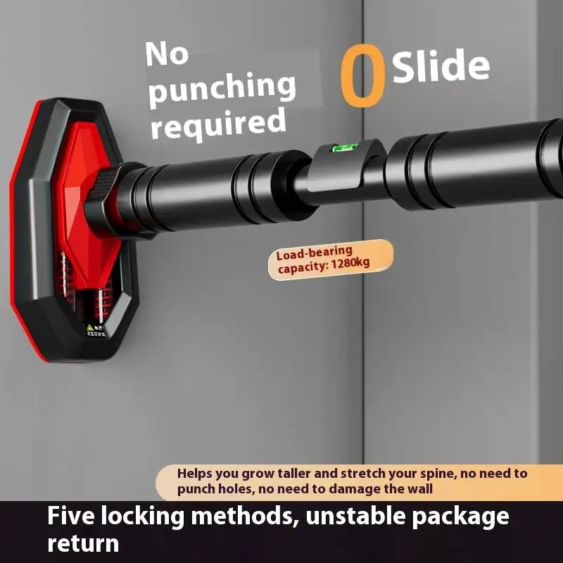 Pull Up Bar Portable Telescopic No Drill Doorway Fitness Training Bar Adjustable - 95cm - 135cm