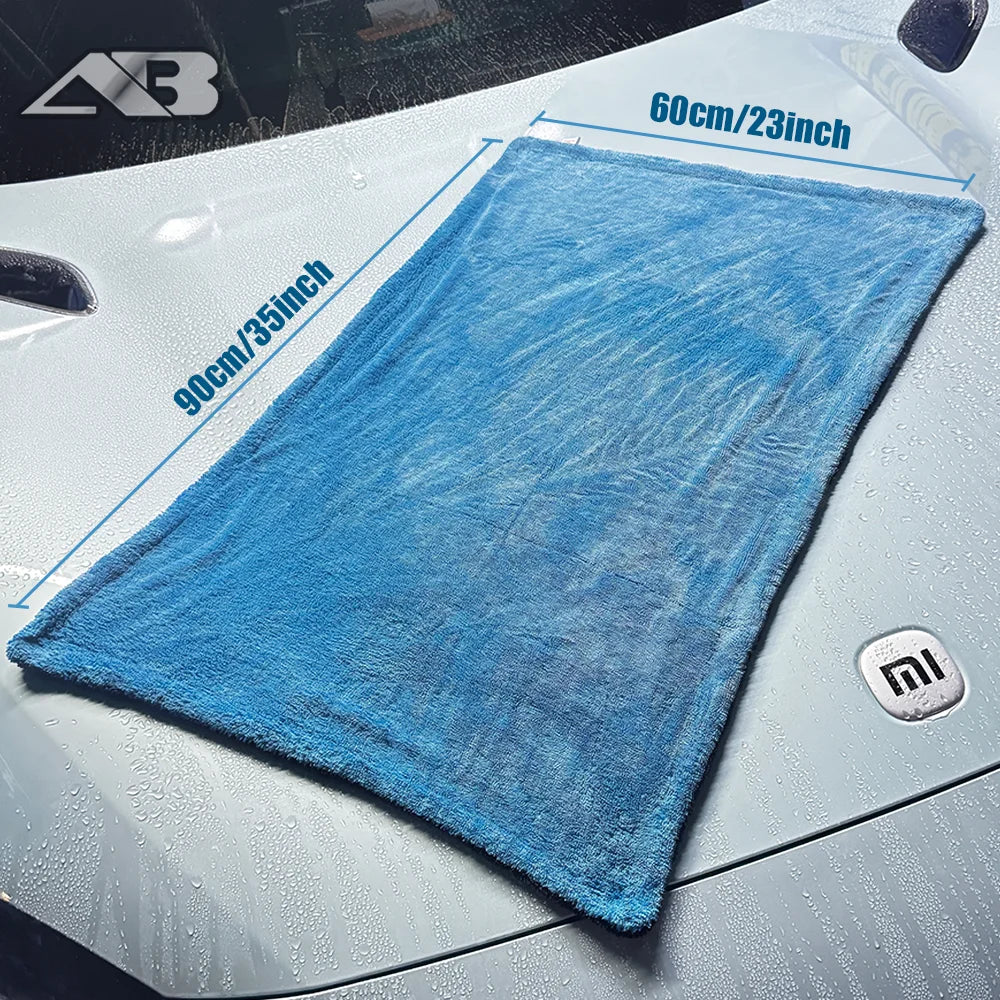Microfiber Car Towel 1300GSM Ultra Thick Absorbent Drying Cloth - 40cm × 60cm