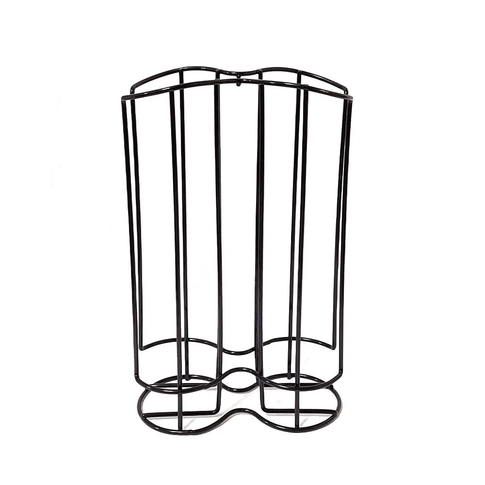Coffee Capsule Holder 32 Capacity Iron Wire Storage Rack Organiser for Kitchen and Coffee Station - Silver