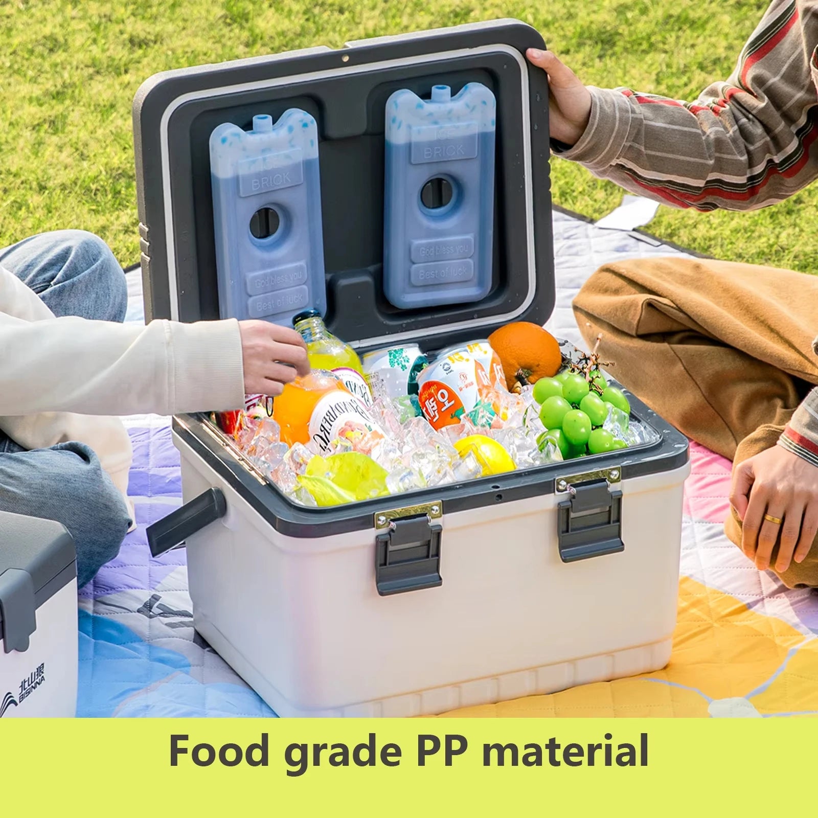 Camping Cooler Box 13.5L Portable Insulated Ice Chest Picnic Fishing Cooler