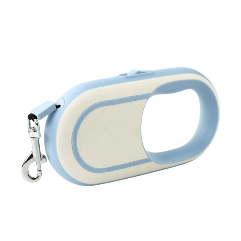 5M Retractable Dog Leash Automatic Pet Walking Lead with Quick Lock Brake for Small Medium Large Dogs – Blue
