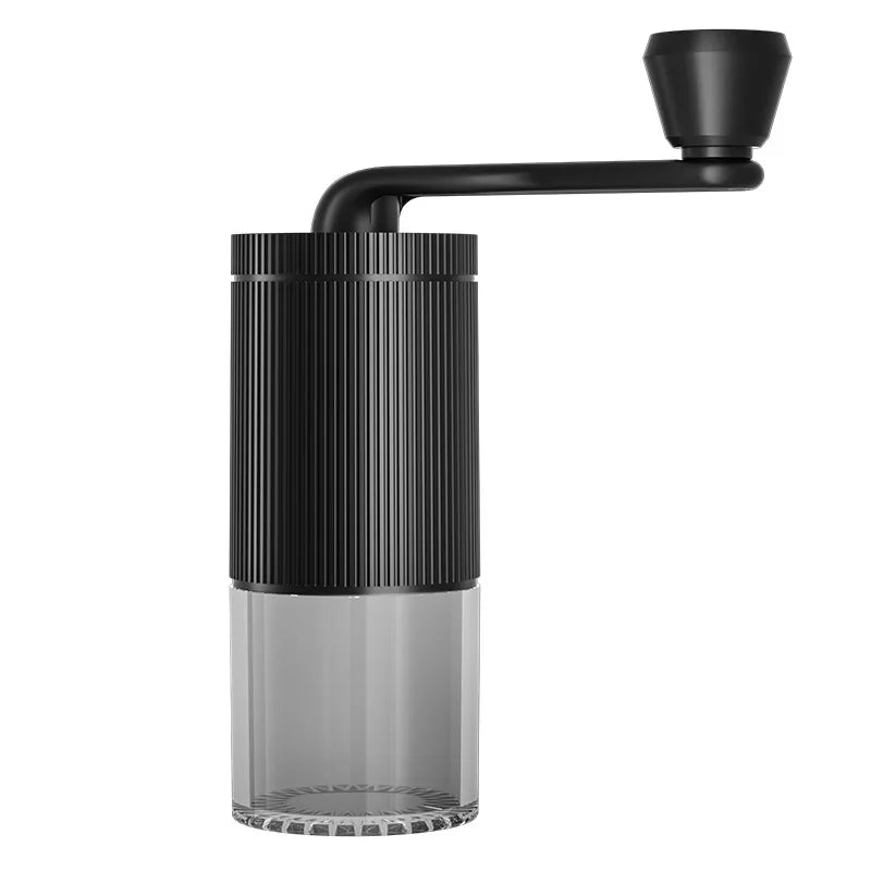 Manual Coffee Grinder Adjustable Ceramic Burr Hand Crank Coffee Bean Mill Portable Black