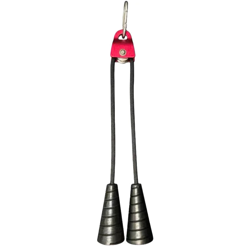 Cable Rope Attachment Single Grip Pull Down Handle Biceps Triceps Training - Red