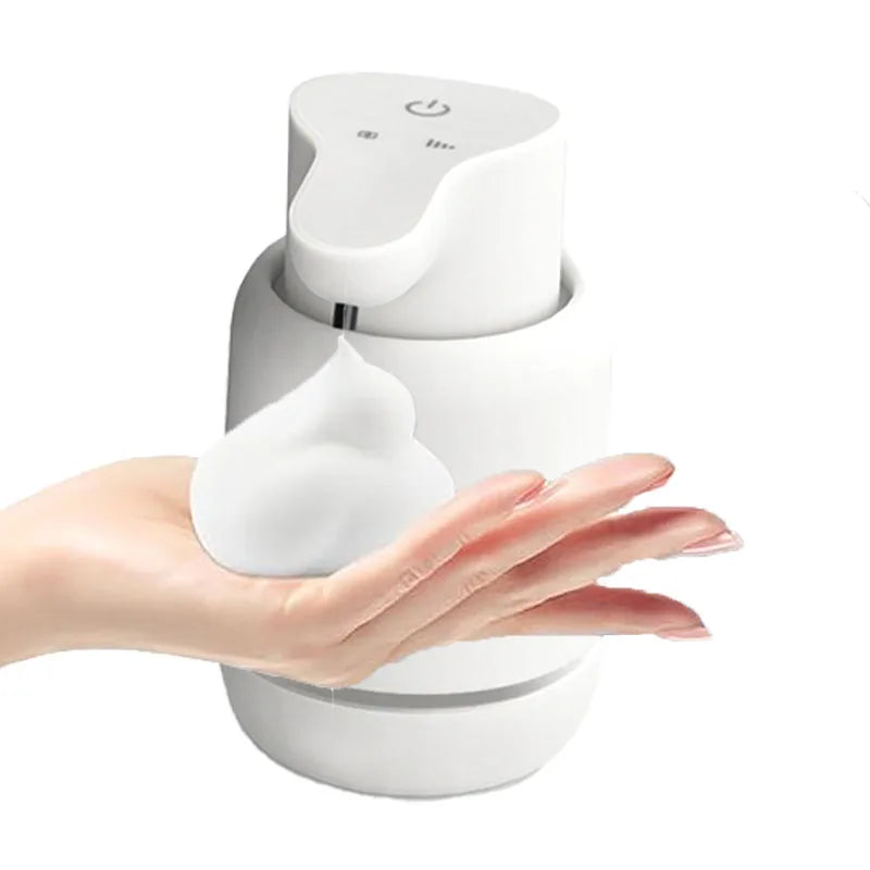 Automatic Touchless Foaming Soap Dispenser USB Rechargeable 4-Level Adjustable Foam Dispenser – White
