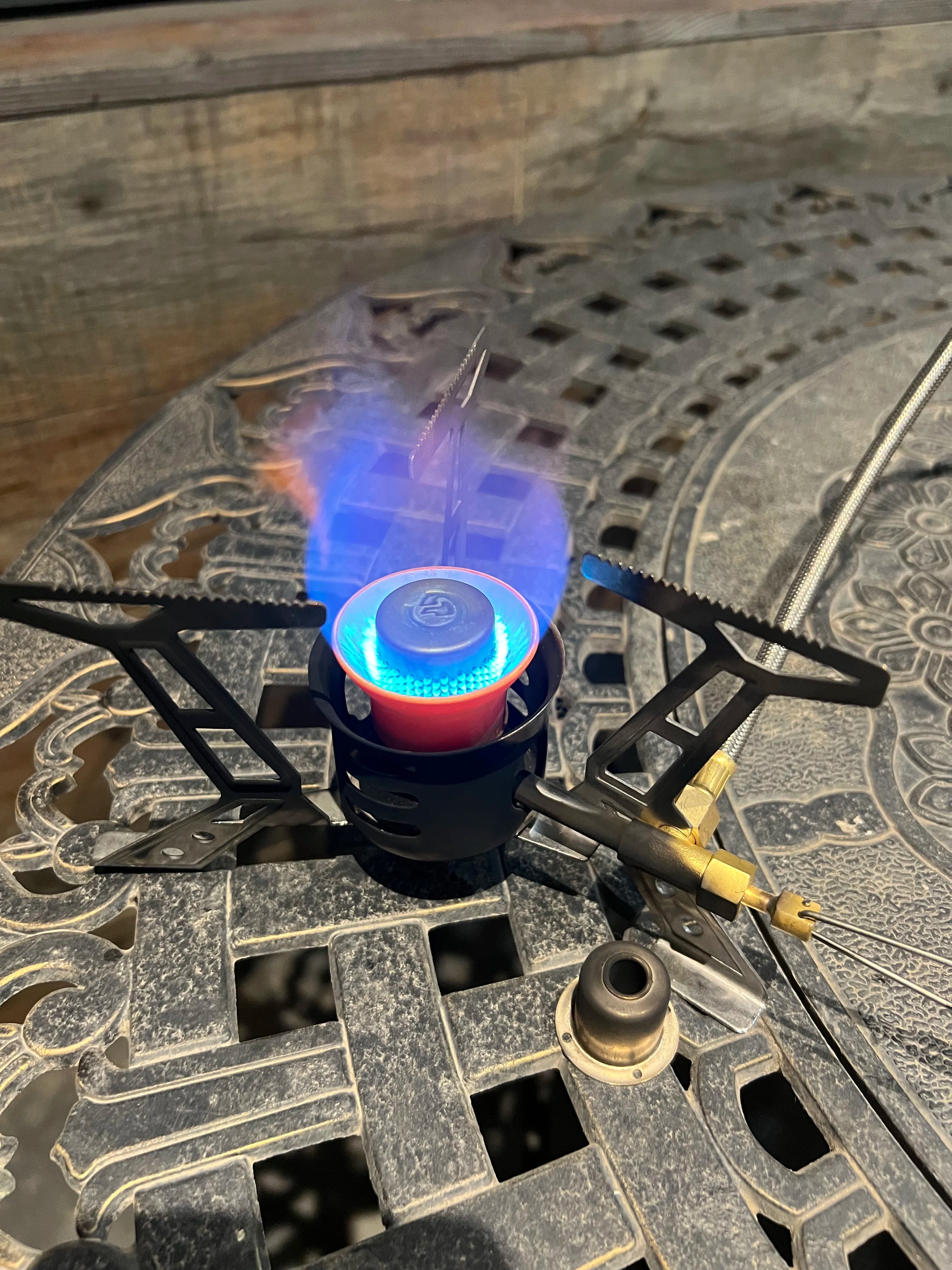 Camping Stove 350mL Multi Fuel Silent Burner Portable Outdoor Cooker
