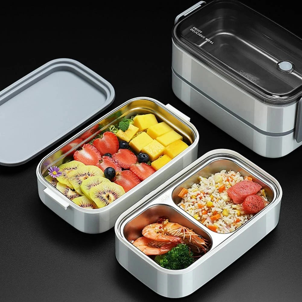Lunch Box 1 Layer 304 Stainless Steel Insulated Microwave Food Container Portable Bento Box – Pink