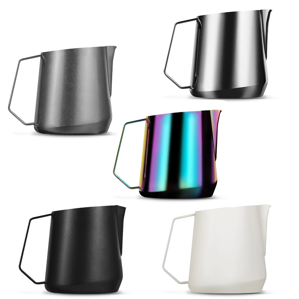 Espresso Milk Frothing Pitcher 600ml Stainless Steel Latte Foam Jug - Glossy
