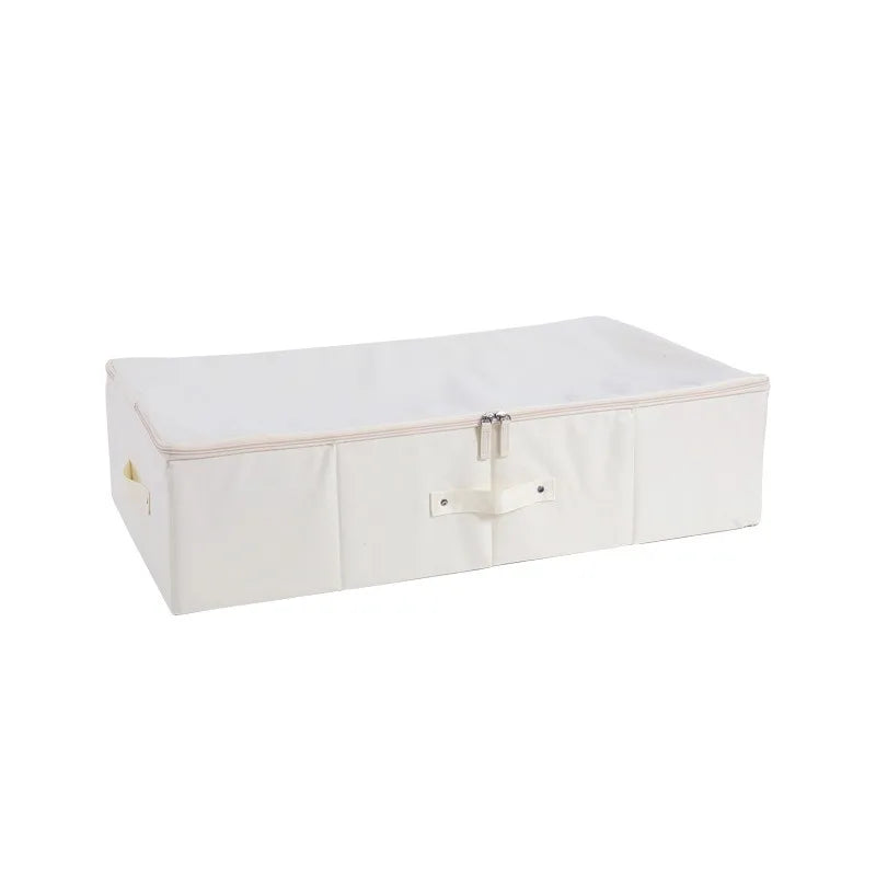 Storage Box Under Bed Clothing Organiser with Zipper Closure and Side Handles