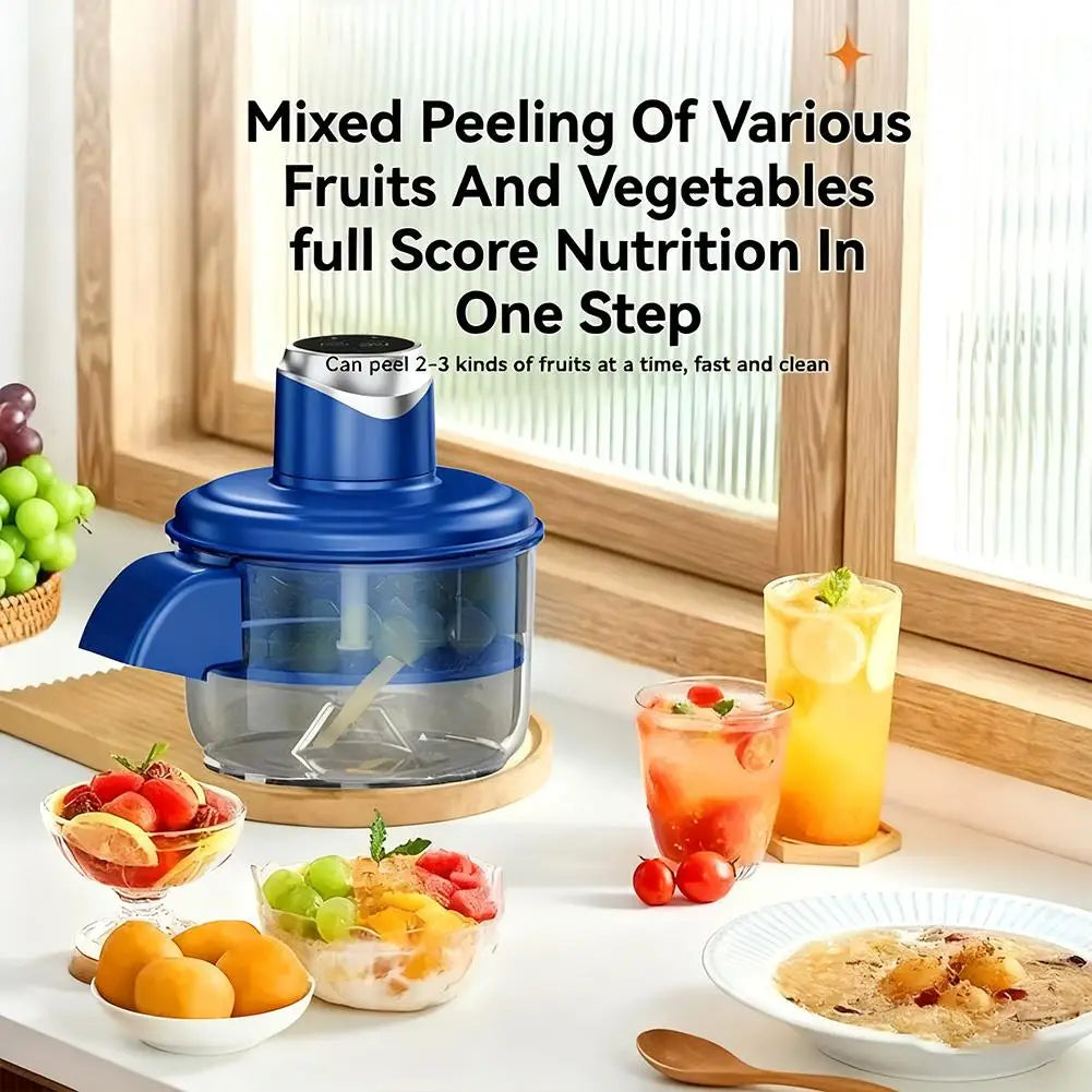Automatic Garlic and Fruit Peeler 50W Stainless Steel Blade Electric Kitchen Peeler