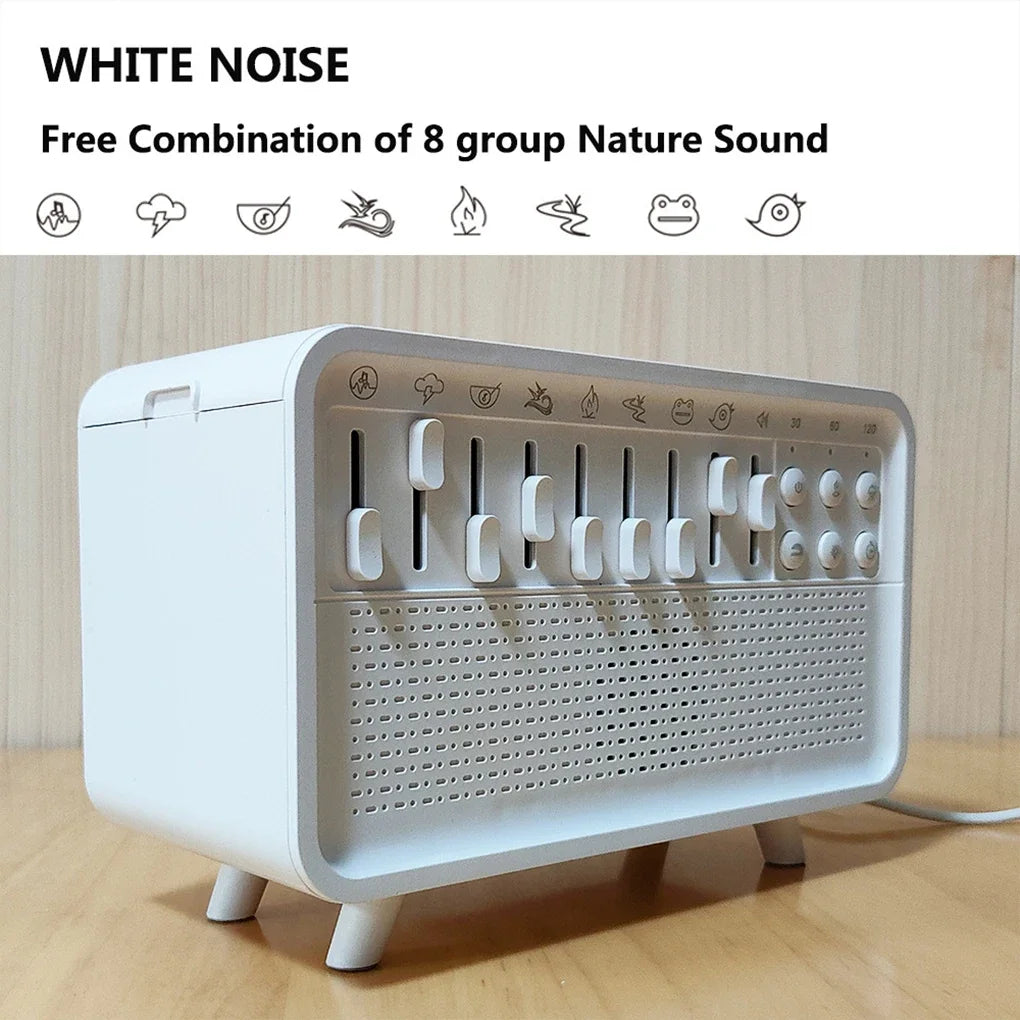Speaker Humidifier Portable LED Night Light 200ml USB Desktop Aroma Machine White
