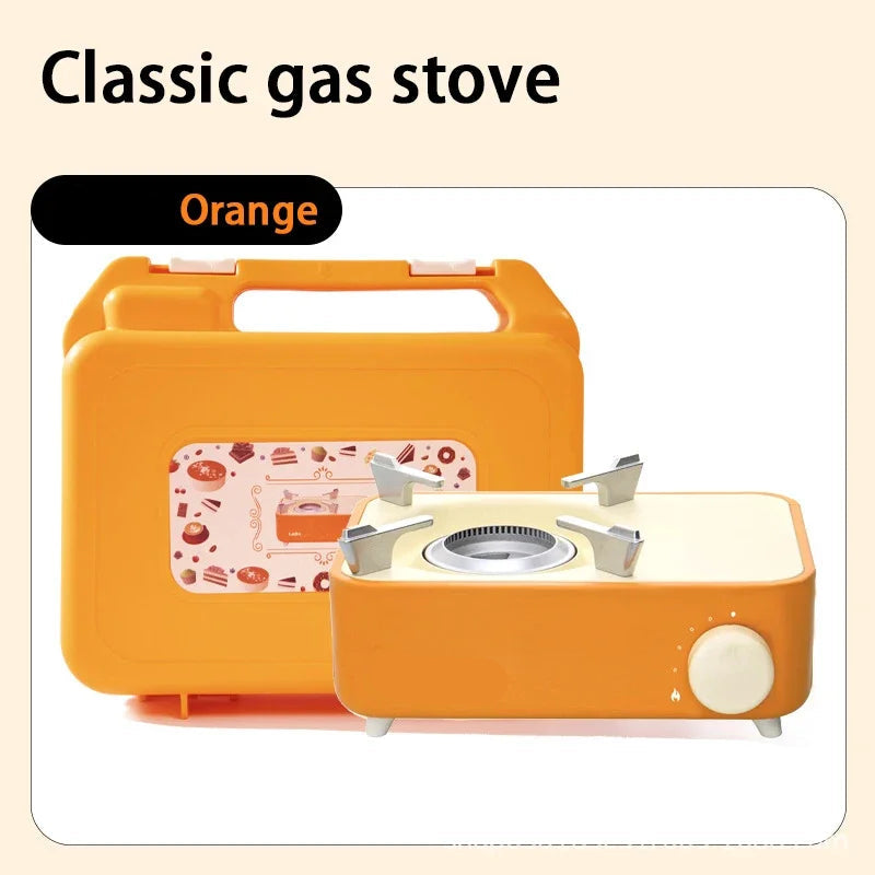Camping Gas Stove 2.1kW Portable Folding Butane Cassette Burner – Orange