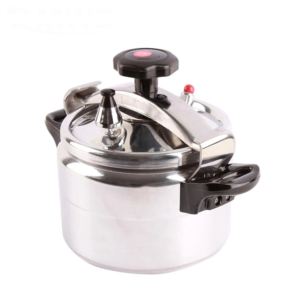 Mini Pressure Cooker 3L Aluminum Alloy Soup Pot for Gas and Induction Cooker – Silver