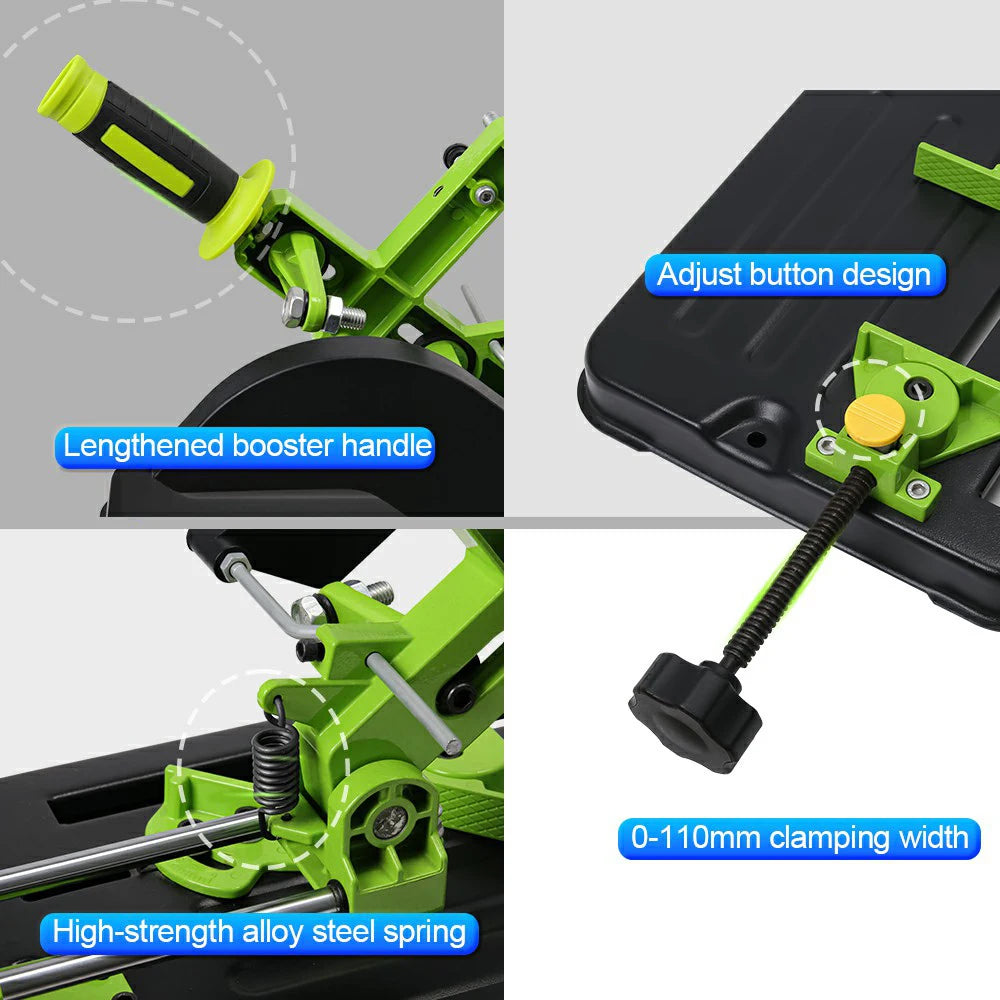 Cutting Tool Stand Holder Adjustable Support for 100mm and 125mm Disc Cutters ABS Metal