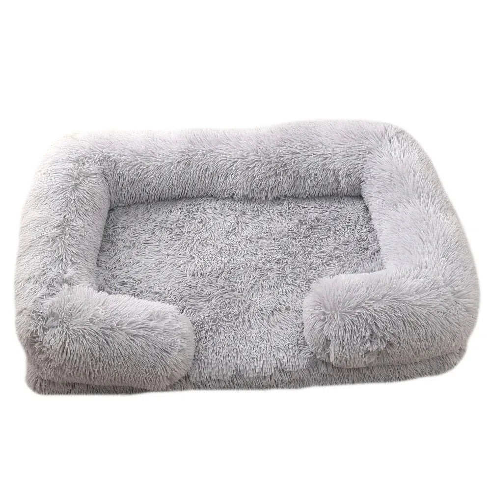 Pet Bed Sofa Breathable Washable Cushion Mat for Pets - Black