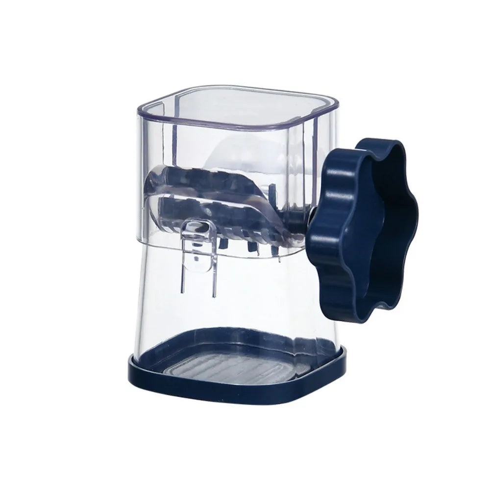 Manual Nut Grinder Portable Hand Crank Walnut Chopper Kitchen Food Crusher – Blue