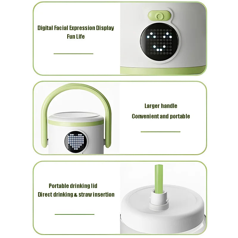 Portable Juicer Blender 1000ml USB Rechargeable 12 Blade Smoothie Maker - Green