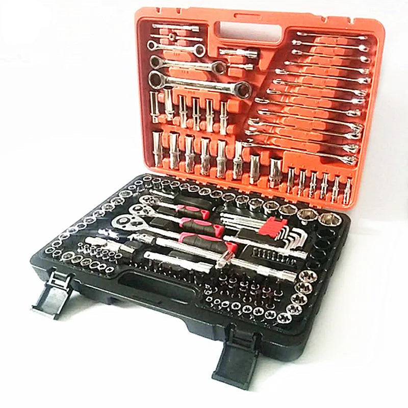 Socket Wrench Tool Set 150PCS Portable Combination Repair Kit 47cm