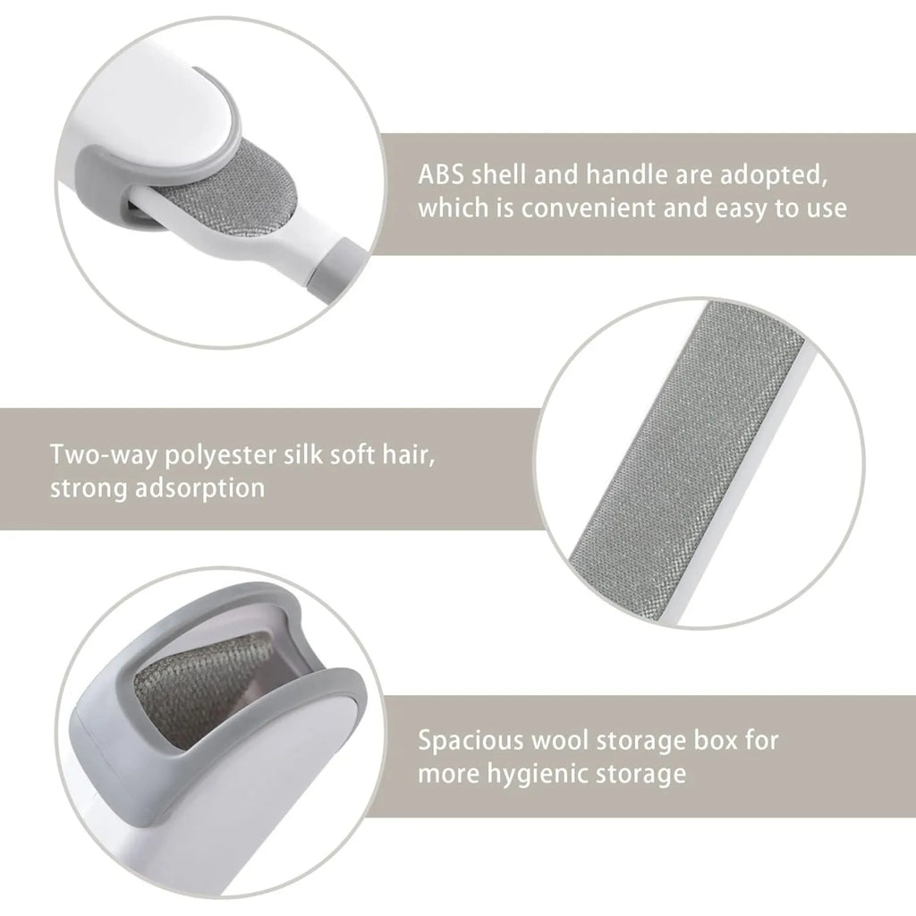 Pet Hair Remover Brush Double Sided Self Cleaning Lint & Fur Cleaning Tool Portable Manual