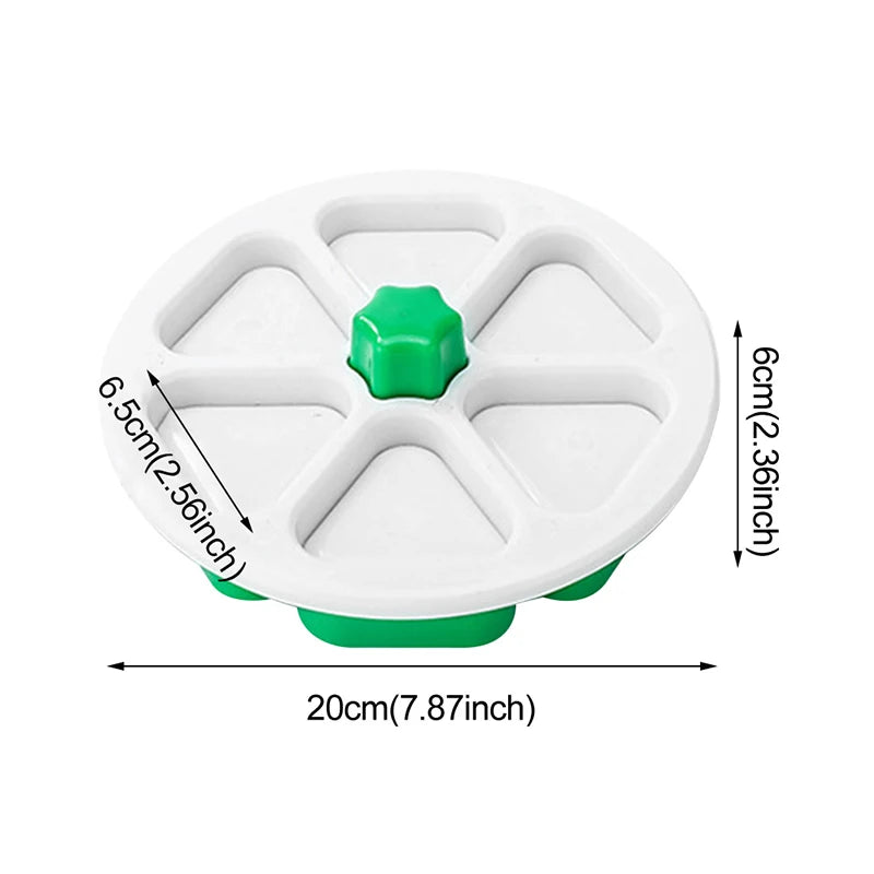 6-in-1 Onigiri Mold Triangle Sushi Rice Ball Maker Bento Press – White