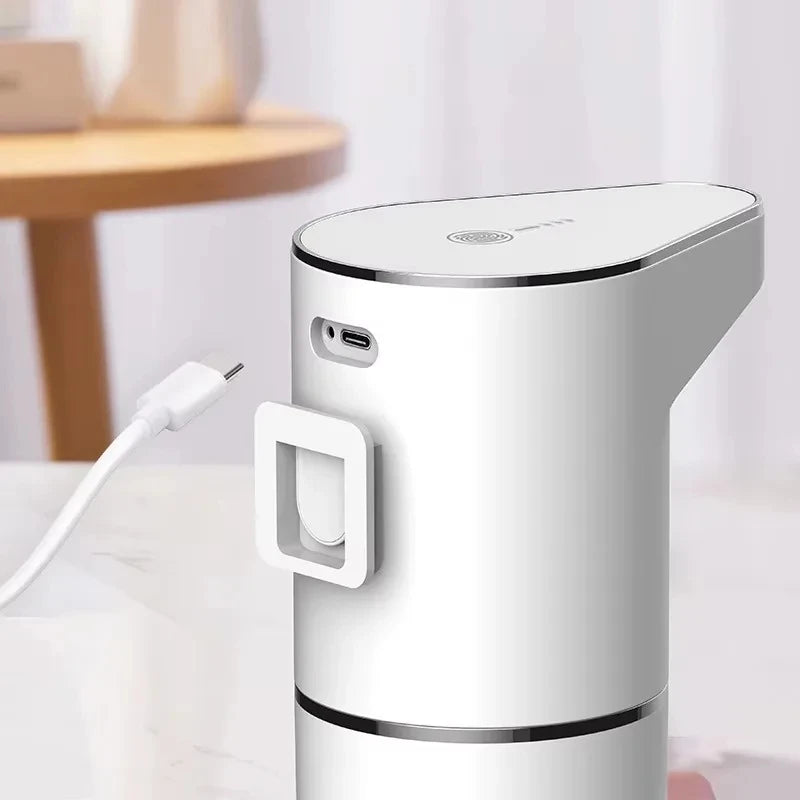 350ml Automatic Touchless Soap Dispenser USB Rechargeable Wall Mounted Contact-Free Hand Soap Dispenser – White